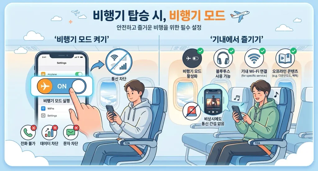 비행기-탑승-시-비행기모드
