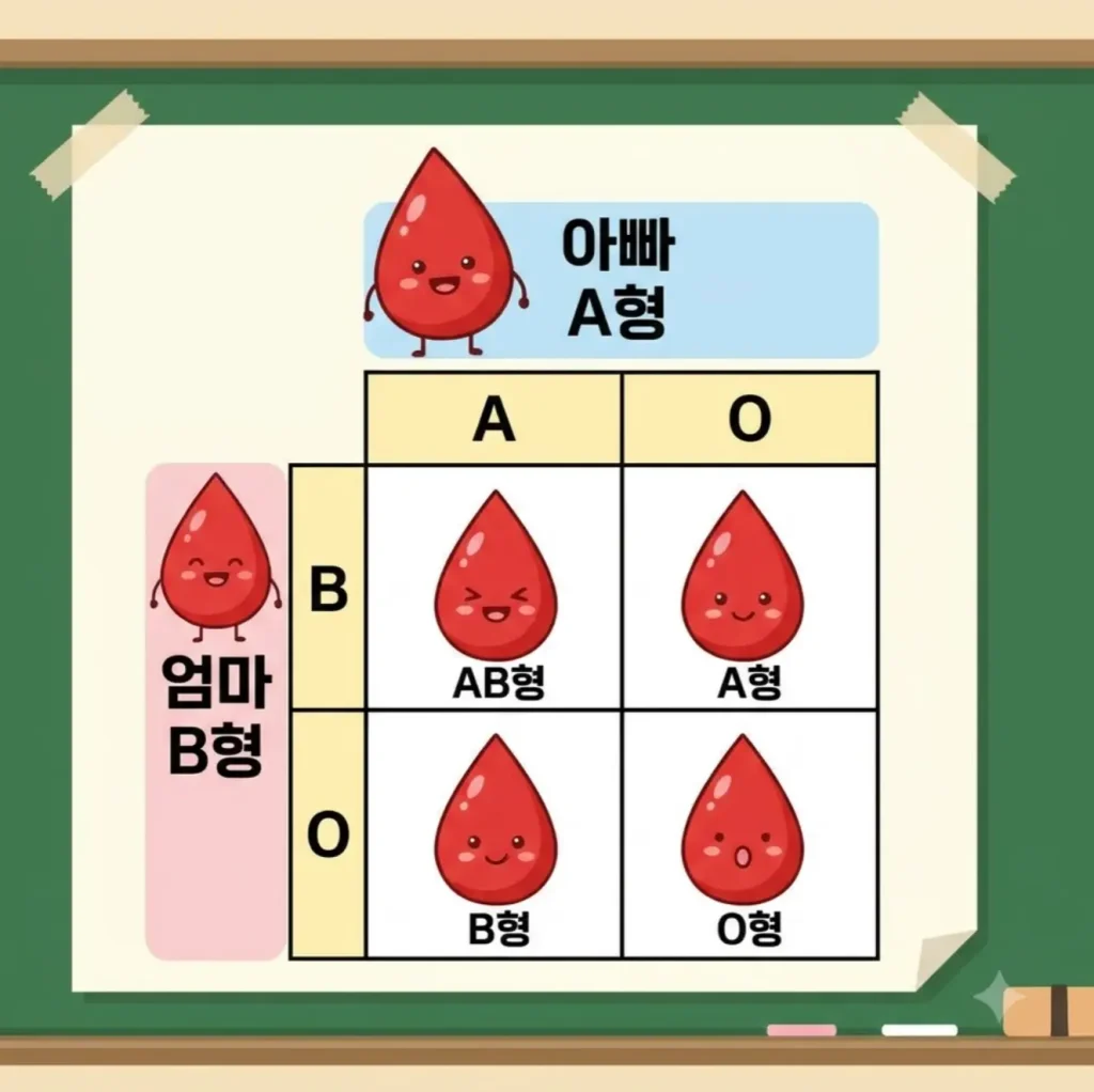 A형과-B형-부모-사이에서-태어나는-자녀의-혈액형