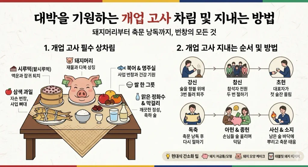 개업-고사-상차림-음식