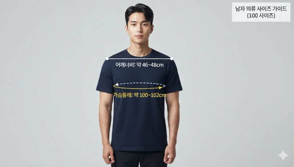 남자-100사이즈-어깨넓이와-가슴둘레